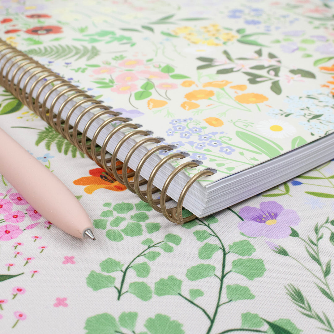 2026 Soft Cover Planner, 8.5" x 11", Garden Party, Beige