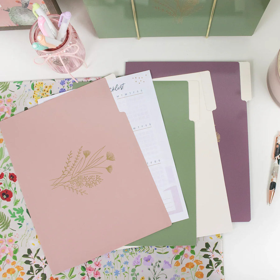 bloom's File Folder Set, Garden Party – bloom daily planners