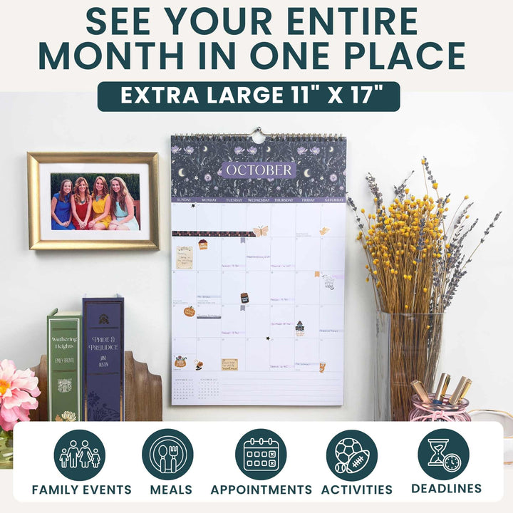 2027 Hanging Wall Calendar, 11" x 17" | Seasonal - bloom daily planners