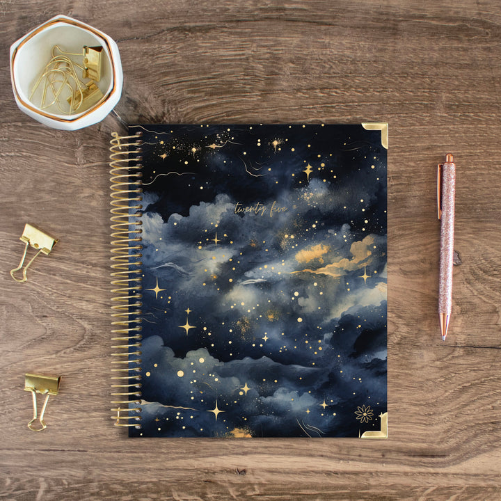 2025 Vision Planner, 7.5" x 9", Midnight Sky