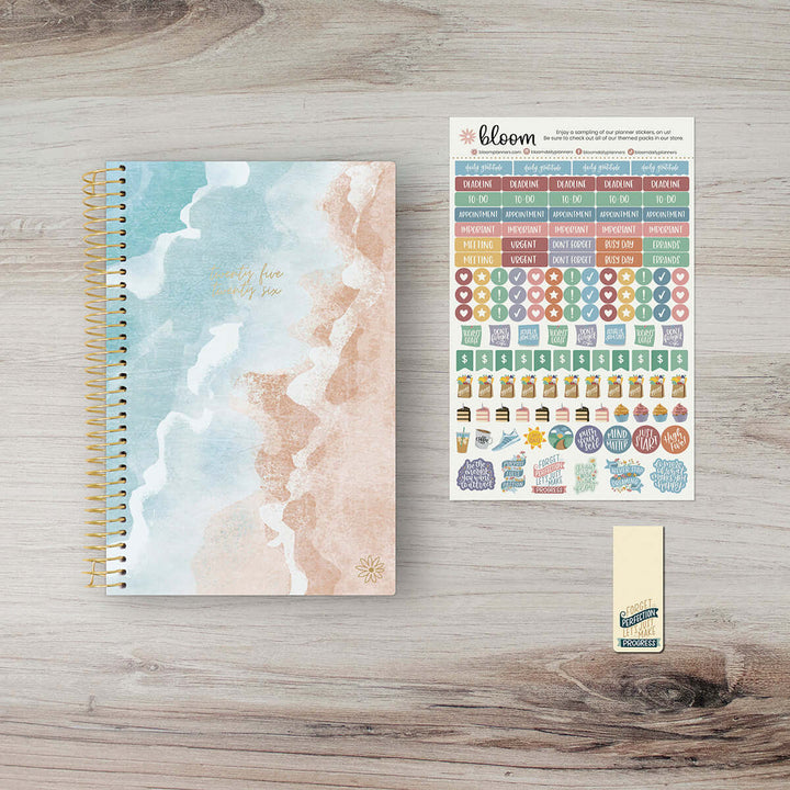 2025-26 Soft Cover Planner, 5.5" x 8.25", Ocean Oasis