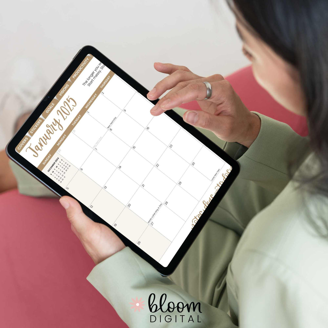 Digital 2025 Classic Planner, for Digital Planning on iPad
