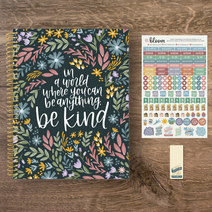 2025 Soft Cover Planner, 8.5" x 11", Be Kind