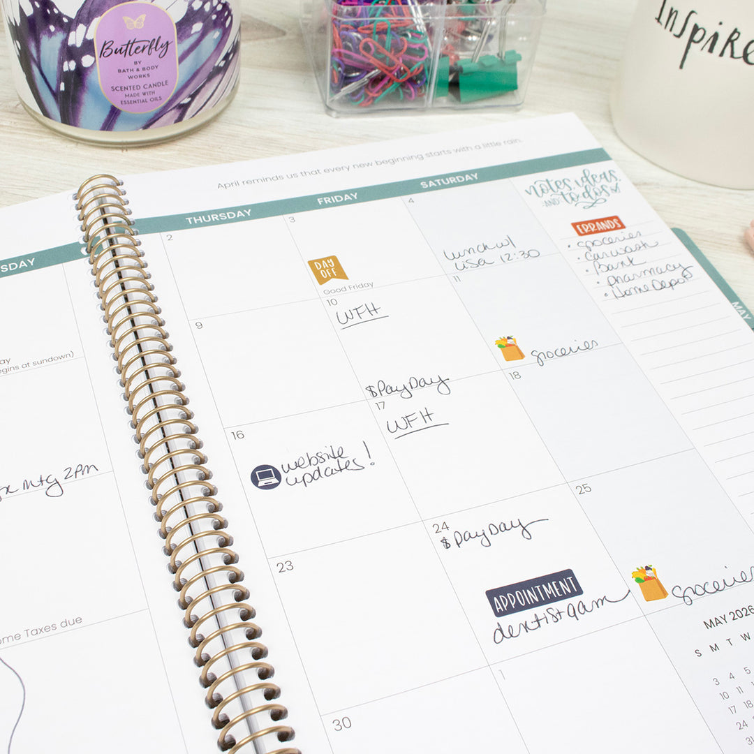 2026 Soft Cover Planner, 8.5" x 11", Be Kind