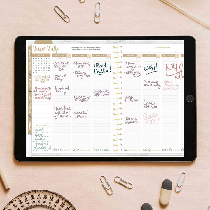 Digital 2023-24 Vision Planner, for Digital Planning on iPad