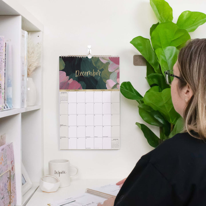 2025-26 Hanging Calendar, 11" x 17", Seasonal