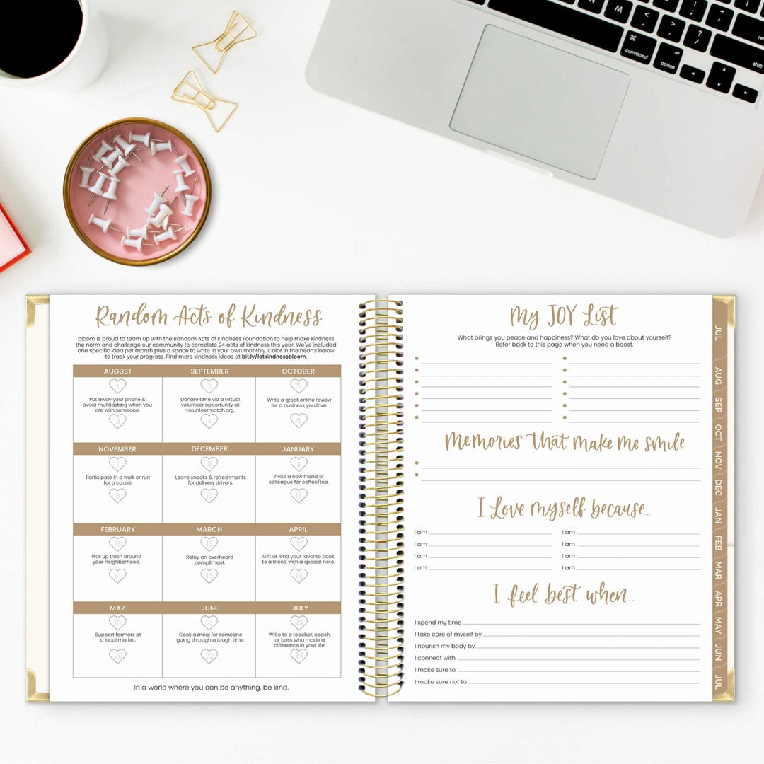 2026–27 Vision Goal Planner, 7.5" x 9" | Spread Kindness Like Wildflowers - bloom daily planners