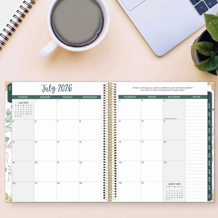 2026–27 Vision Goal Planner, 7.5" x 9" | Eucalyptus - bloom daily planners