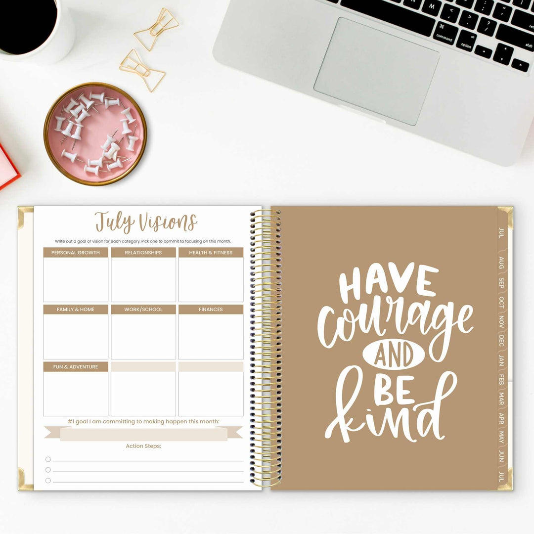 2026–27 Vision Goal Planner, 7.5" x 9" | Spread Kindness Like Wildflowers - bloom daily planners