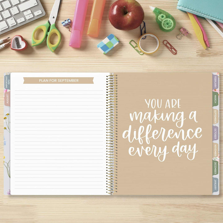 Undated Teacher Planner | Teach Them Love Them - bloom daily planners