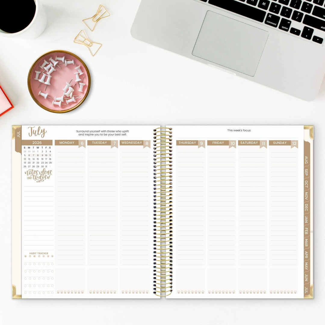 2026–27 Vision Goal Planner, 7.5" x 9" | Spread Kindness Like Wildflowers - bloom daily planners