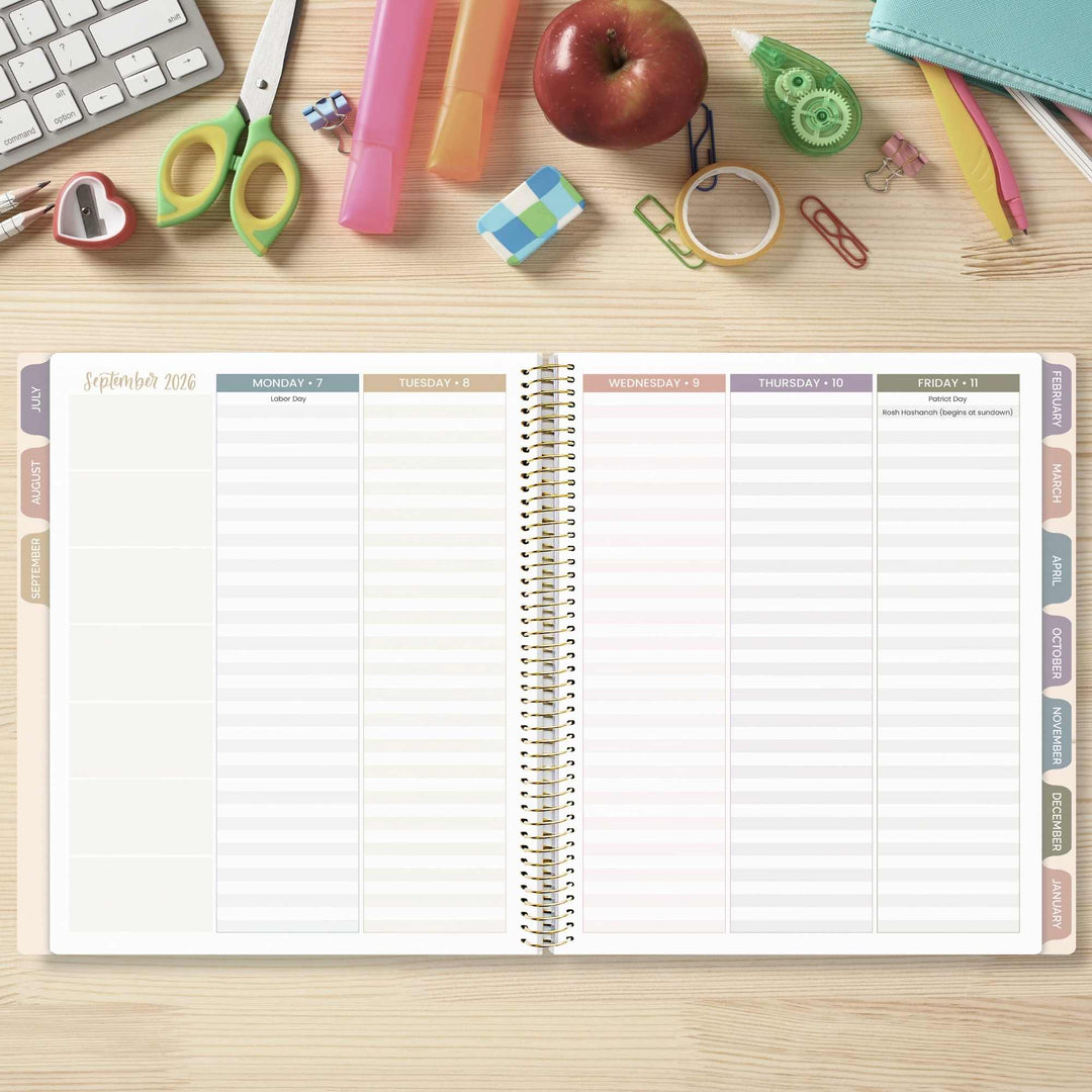 2026-27 Teacher Planner | Cool Tones | Interchangeable Cover - bloom daily planners