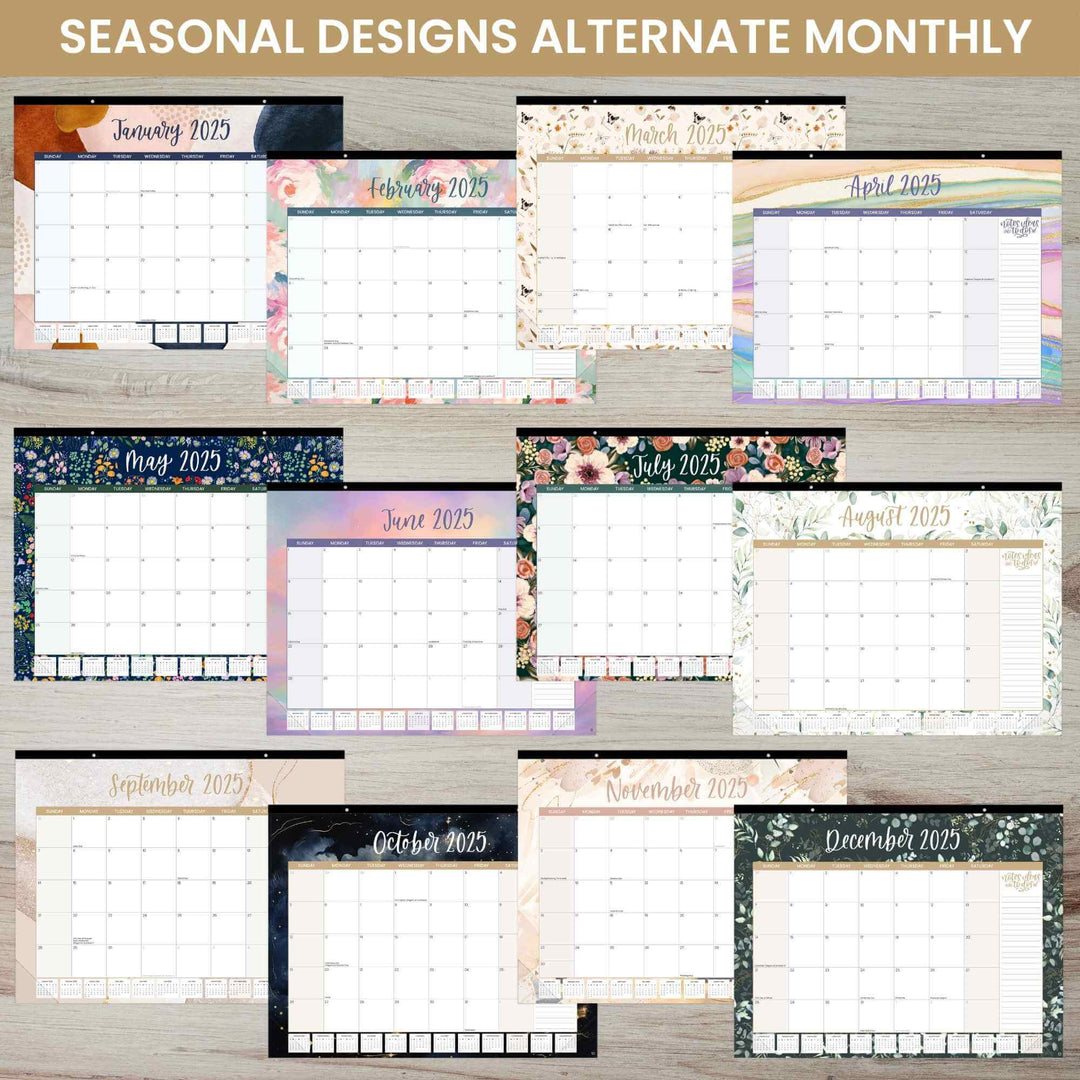 bloom 2025 Calendar Year Desk & Wall Calendar, 16 bloom-2025-calendar-year-desk-wall-calendar-16-x-21-holiday-icons-bloom-daily-planners