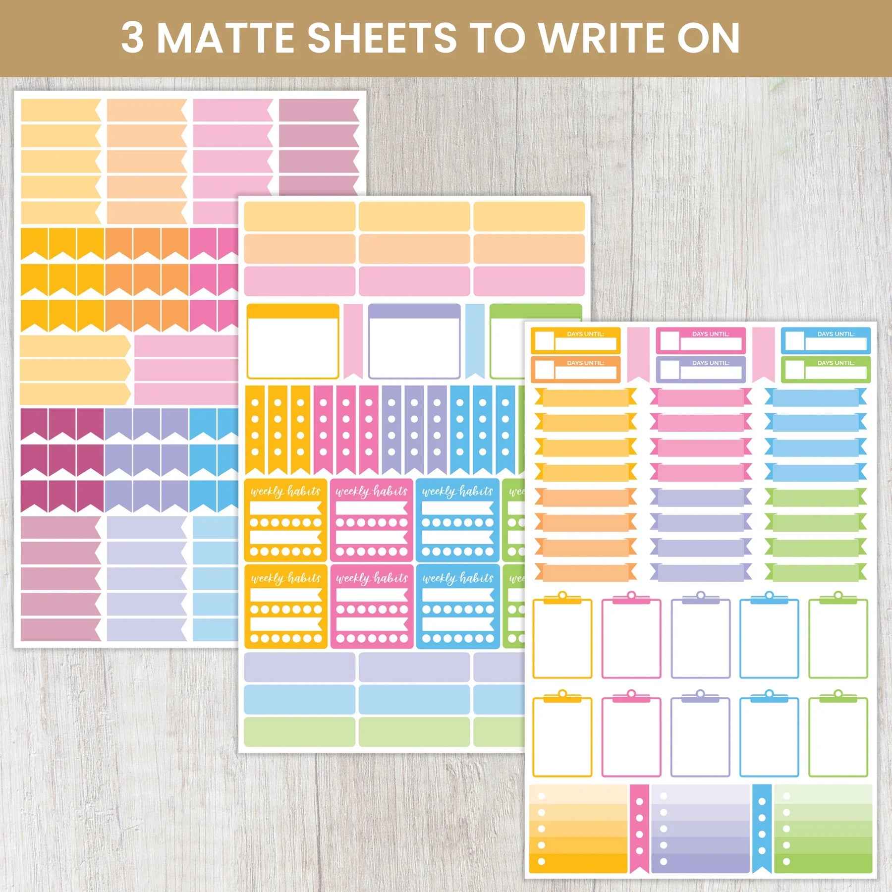 Color Coding Planner Sticker Sheets - bloom daily planners®