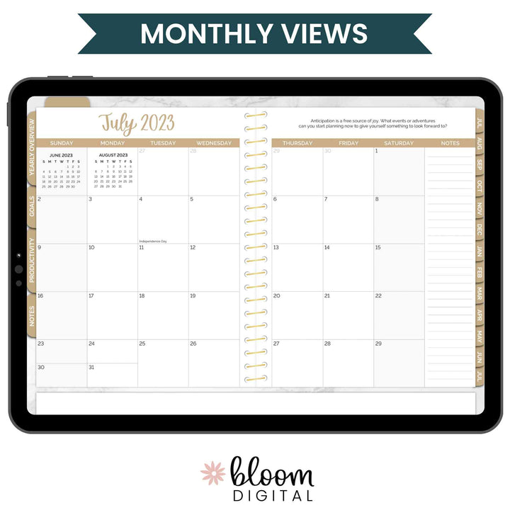 Digital 2023-24 Vision Planner, for Digital Planning on iPad