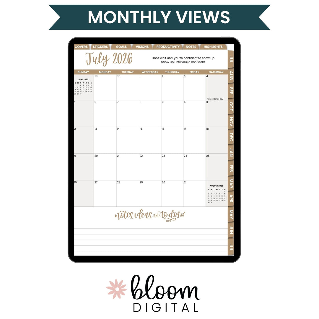 Digital Planner | Dated 2026-27 Classic Planner