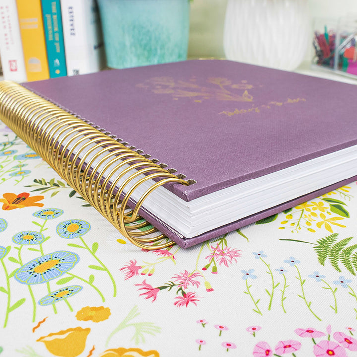 6-Month Undated Daily To-Do Planner, 7” x 9”, Purple Linen