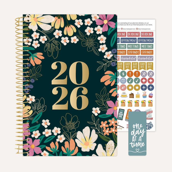 2026 Soft Cover Planner, 5.5" x 8.25", Blooming Wildly