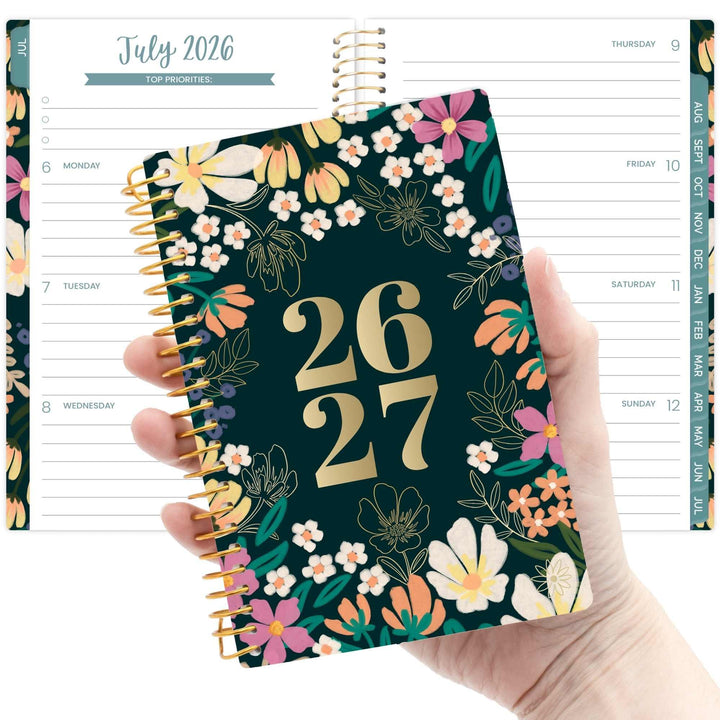 2026-27 Soft Cover Planner, 4" x 6" | Blooming Wildly - bloom daily planners