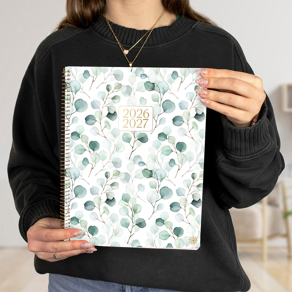 2026–27 Soft Cover Planner, 8.5" x 11" | Boho Greenery - bloom daily planners