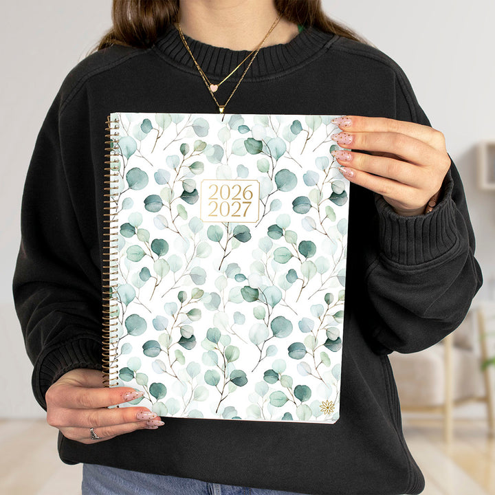 2026–27 Soft Cover Planner, 8.5" x 11" | Boho Greenery - bloom daily planners