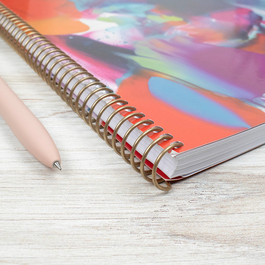 2026 Soft Cover Planner, 8.5" x 11", Brilliant Brushstrokes