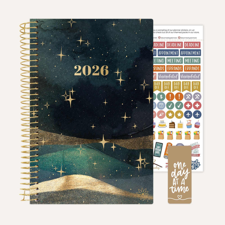2026 Soft Cover Planner, 5.5" x 8.25", Celestial Skies