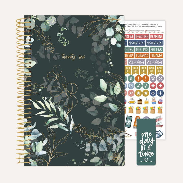 2026 Soft Cover Planner, 5.5" x 8.25", Eucalyptus, Green