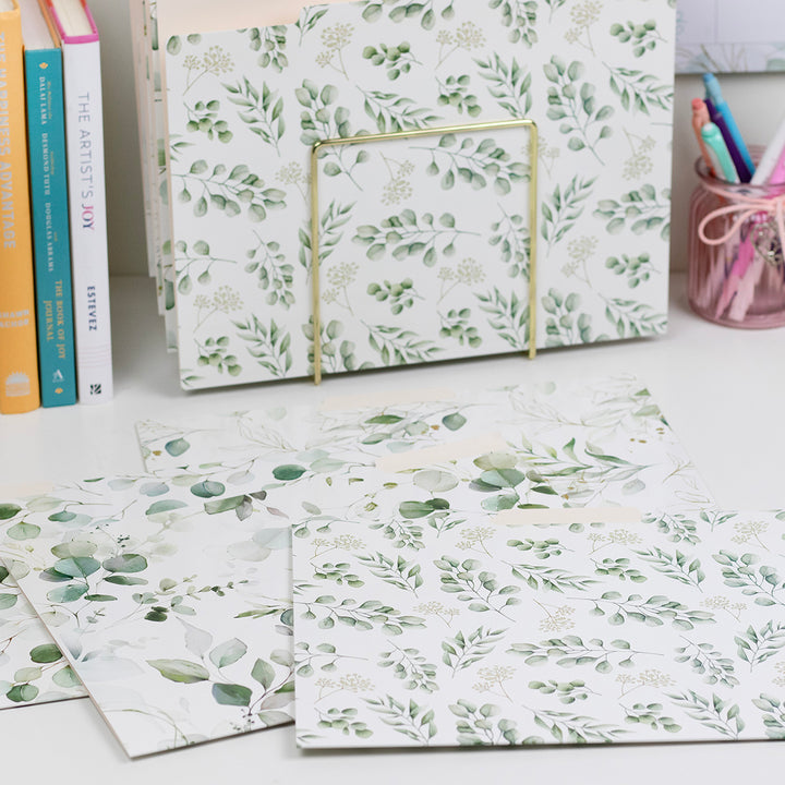 File Folder Set, Eucalyptus, 12 Pack