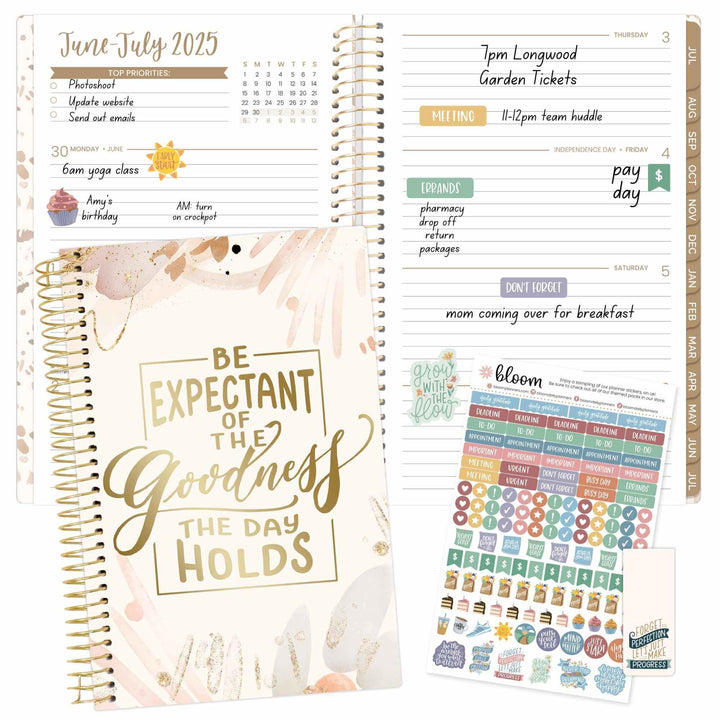 2025-26 Soft Cover Planner, 5.5" x 8.25", Moments of Grace