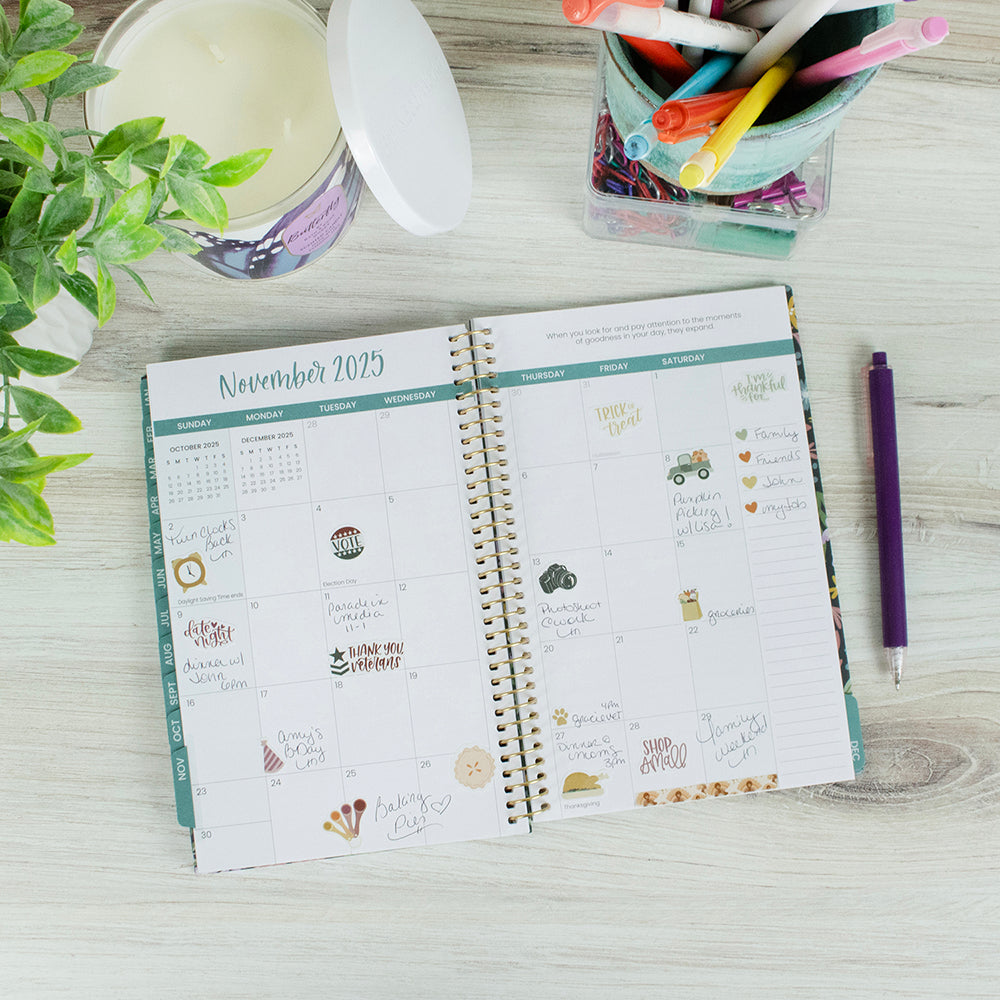 Planner Sticker Value Pack, Monthly Celebrations, Cool Tones