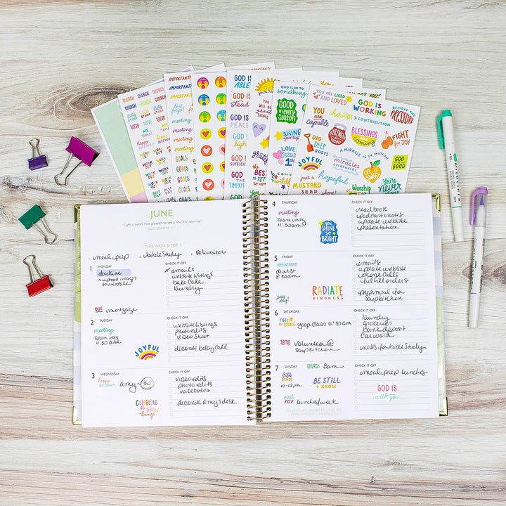Planner Stickers, Cleerely Stated x bloom, Rooted in Faith Pack