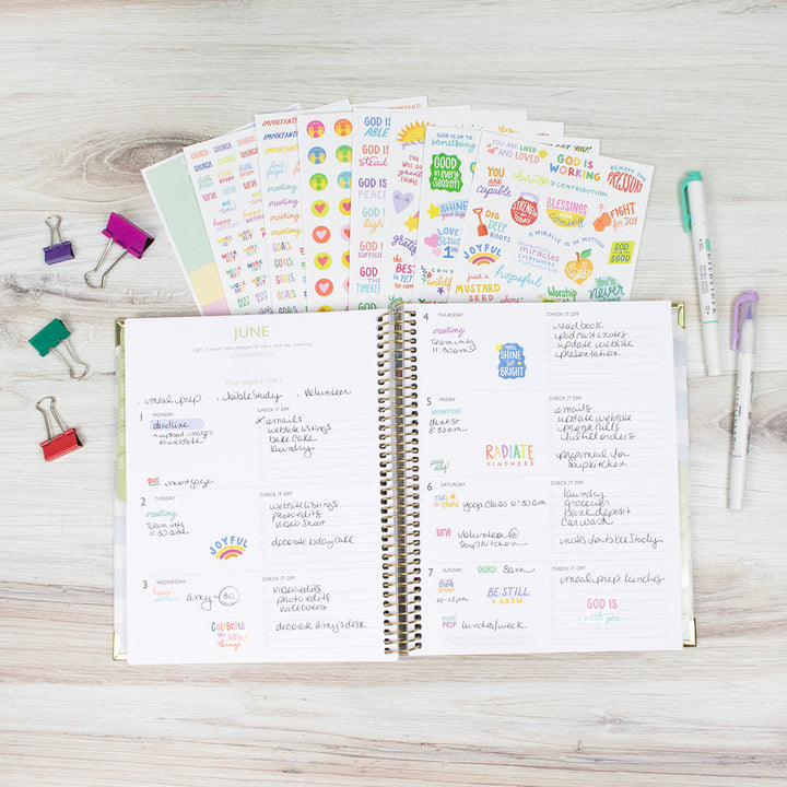 Planner Stickers, Cleerely Stated x bloom, Rooted in Faith Pack