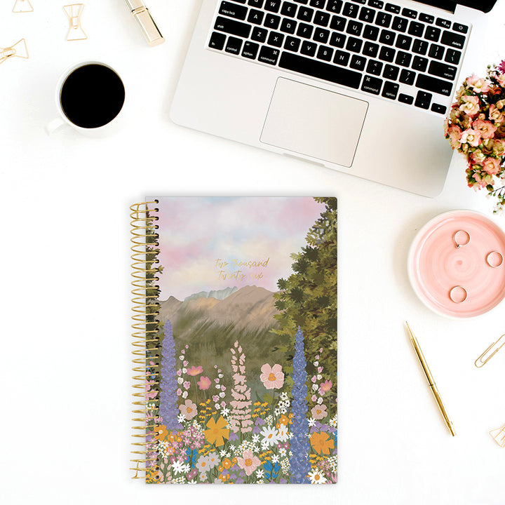 2026 Soft Cover Planner, 5.5" x 8.25", Wildflower Mountainside