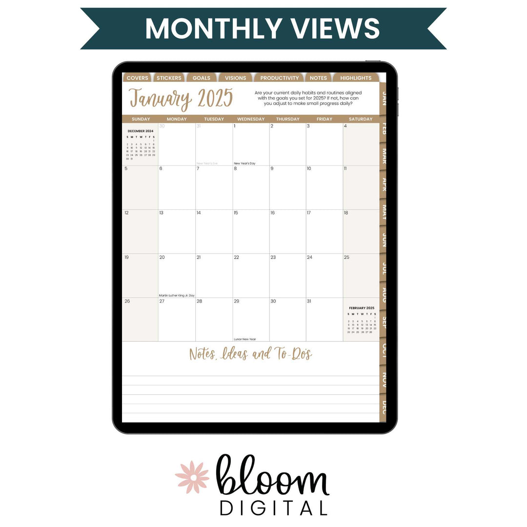 Digital 2025 Vision Planner, for Digital Planning on iPad