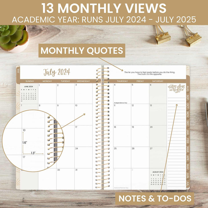 2024-25 Soft Cover Planner, 5.5" x 8.25", Cleerely Stated