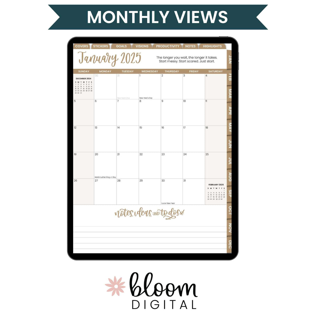 Digital 2025 Calendar Year Daily Weekly Planner, for Digital Planning on iPad - bloom daily planners digital-2025-calendar-year-daily-weekly-planner-for-digital-planning-on-ipad-bloom-daily-planners