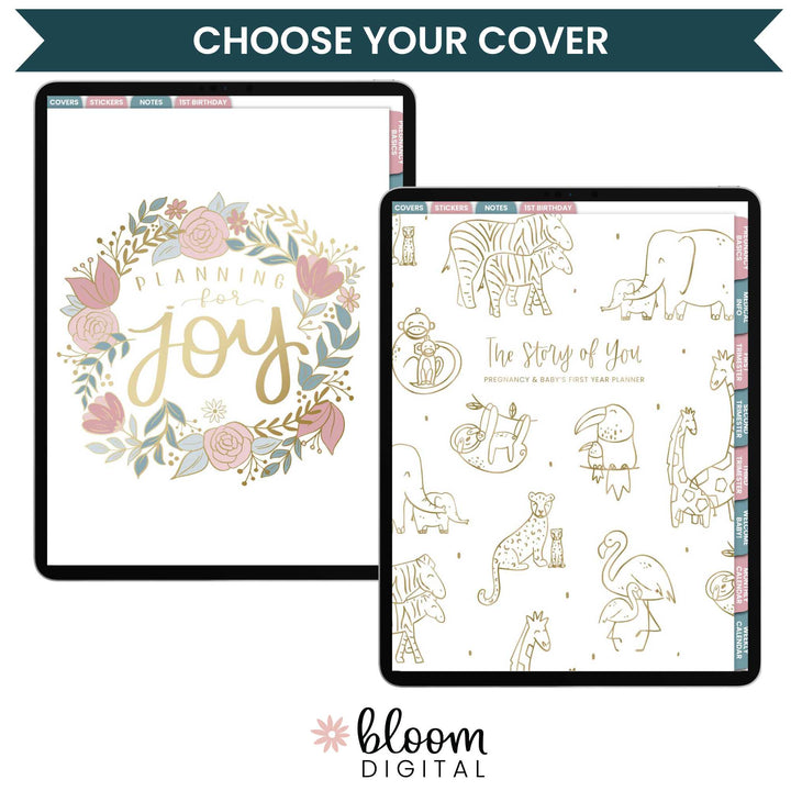 Digital Planner, Pregnancy & Baby's First Year