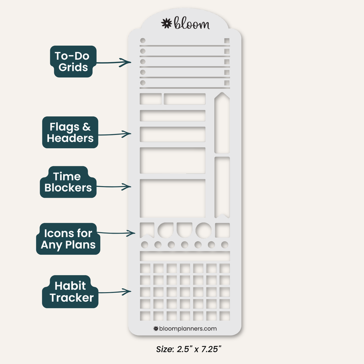 bloom Planning Stencil & Day Marker - bloom daily planners