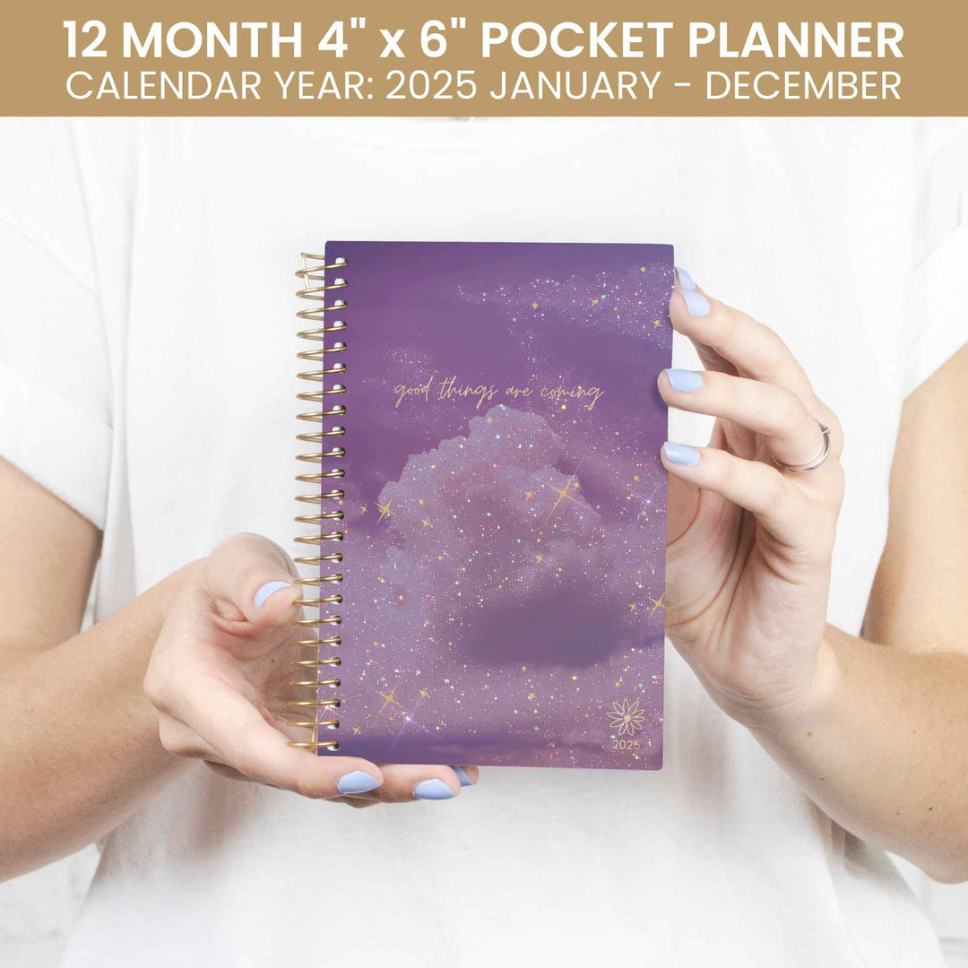 2025 Soft Cover Planner, 4" x 6", Good Things Are Coming