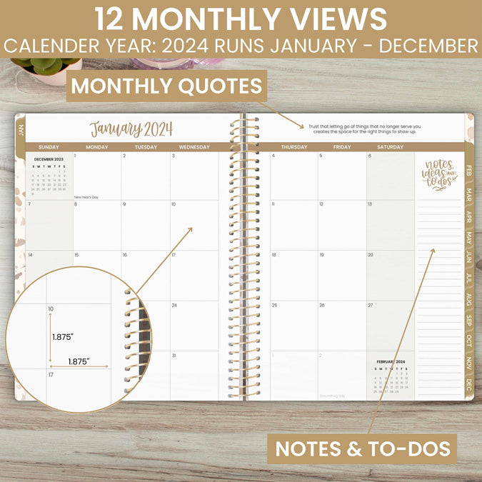 12 Month Budget Planner - Softcover – Daisy and Decor