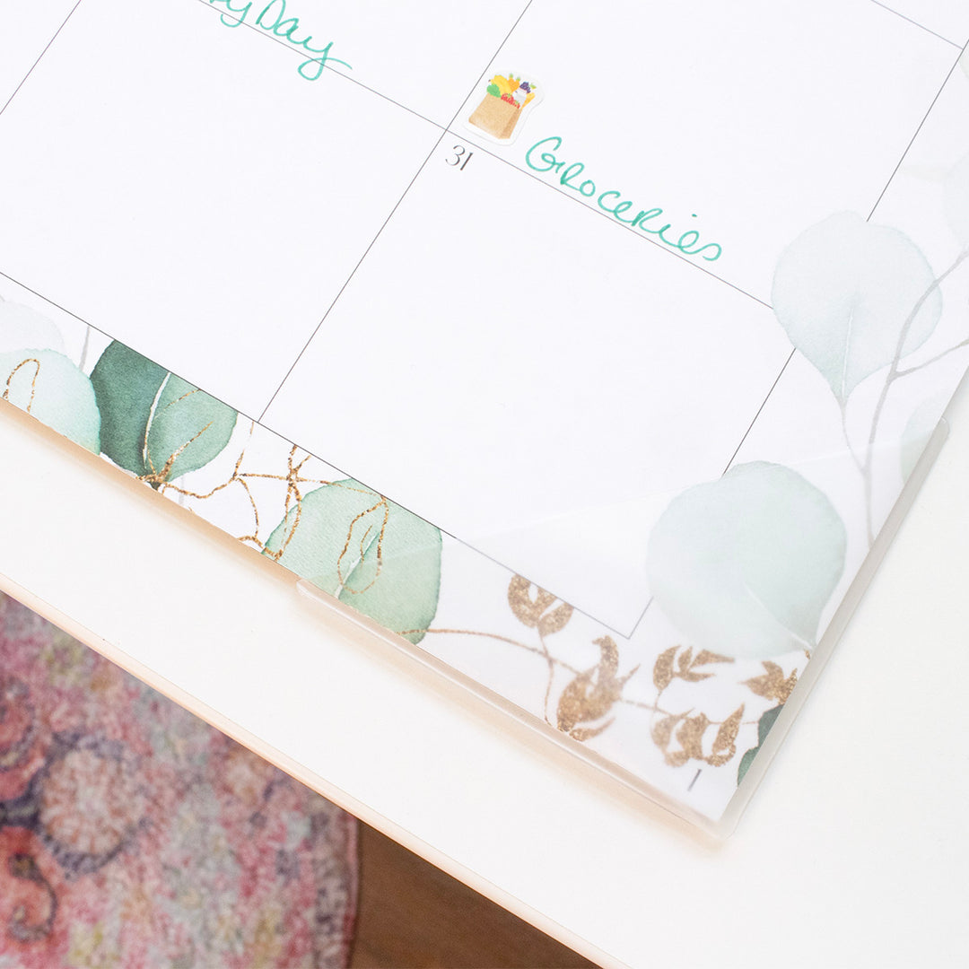 2026 Desk & Wall Calendar, 16" x 21", Greenery
