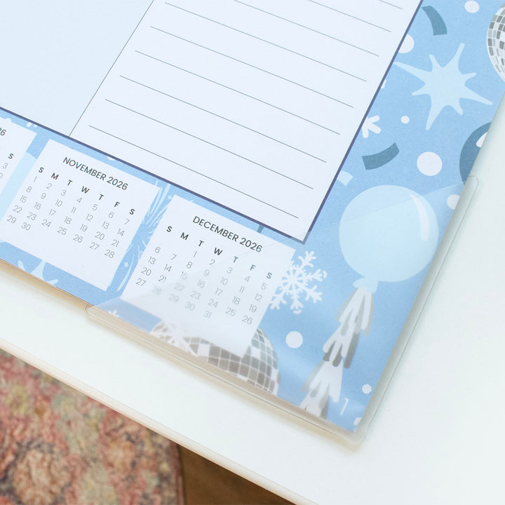 2026 Desk & Wall Calendar, 16" x 21", Holiday Icons