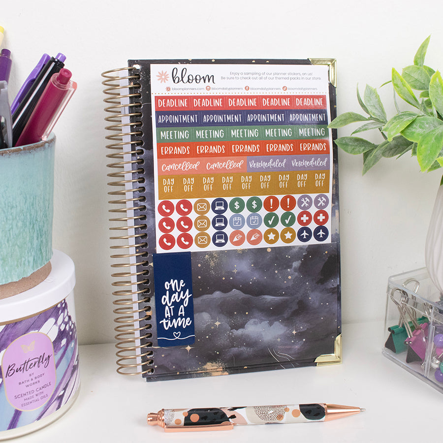 2026 Hard Cover Planner, 5.5" x 8.25", Midnight Sky