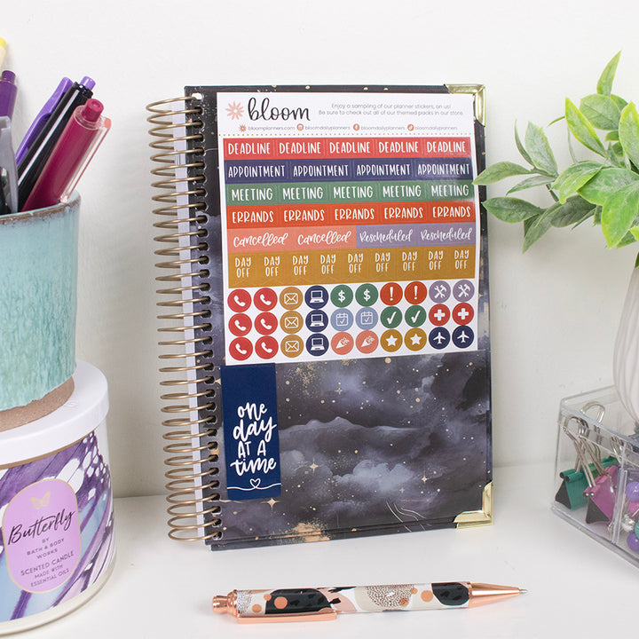 2026 Hard Cover Planner, 5.5" x 8.25", Midnight Sky