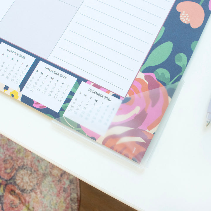 2026 Desk & Wall Calendar, 16" x 21", Vintage Floral