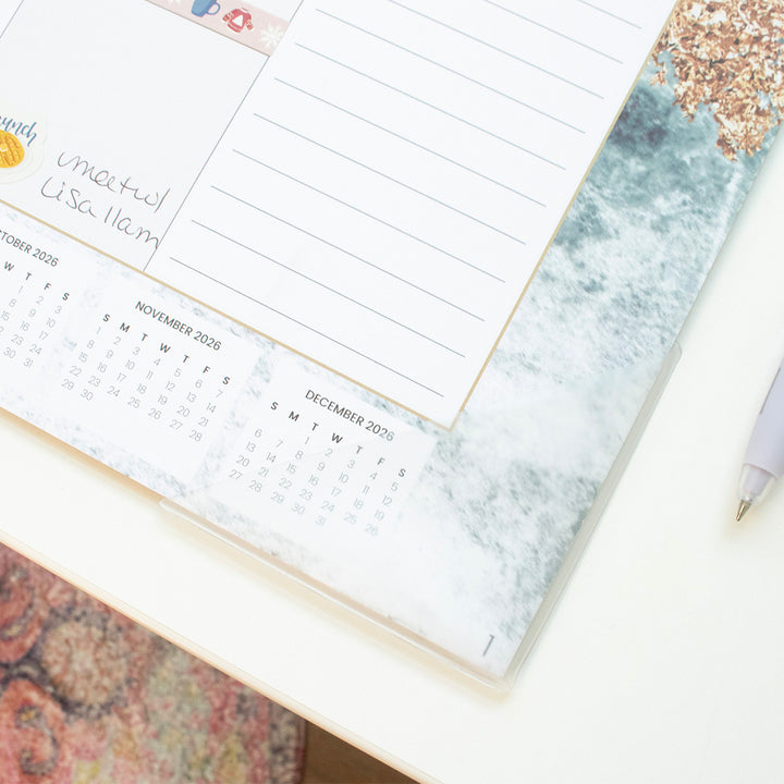 2026 Desk & Wall Calendar, 16" x 21", Watercolor