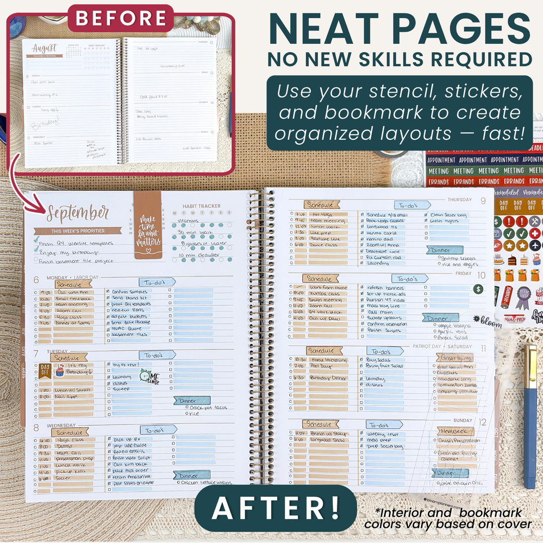 bloom Planning Stencil & Day Marker - bloom daily planners