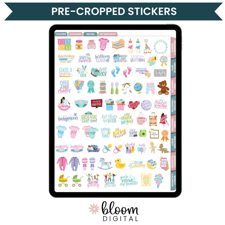 Digital Planner, Pregnancy & Baby's First Year