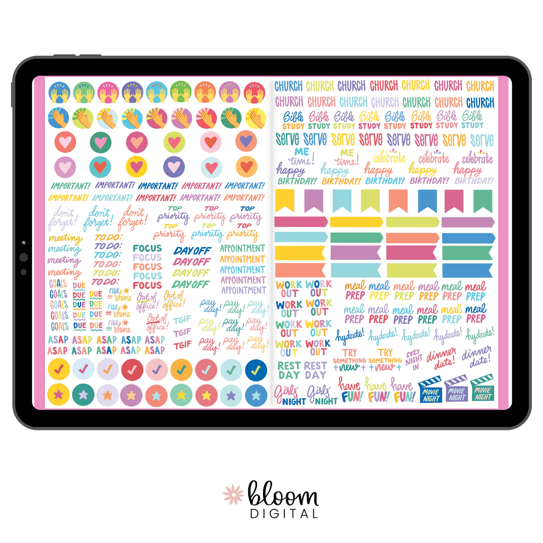 Digital Planner Stickers | Rooted in Faith Sticker Pack | bloom x Cleerely Stated